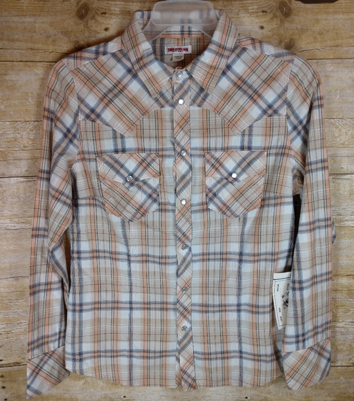 true religion plaid western shirt